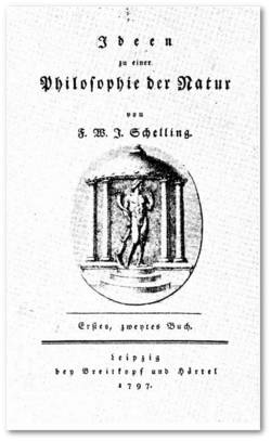 Original-Titelblatt der »Ideen zu einer Philosophie der Natur von F. W. J. Schelling« aus dem Jahre 1797.