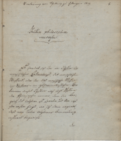 Schellings Erlanger Vorlesungen »Initia philosophiae universae« (1819) in Mitschrift eines Unbekannten