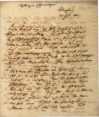 Brief von Schelling an C. A. Eschenmayer